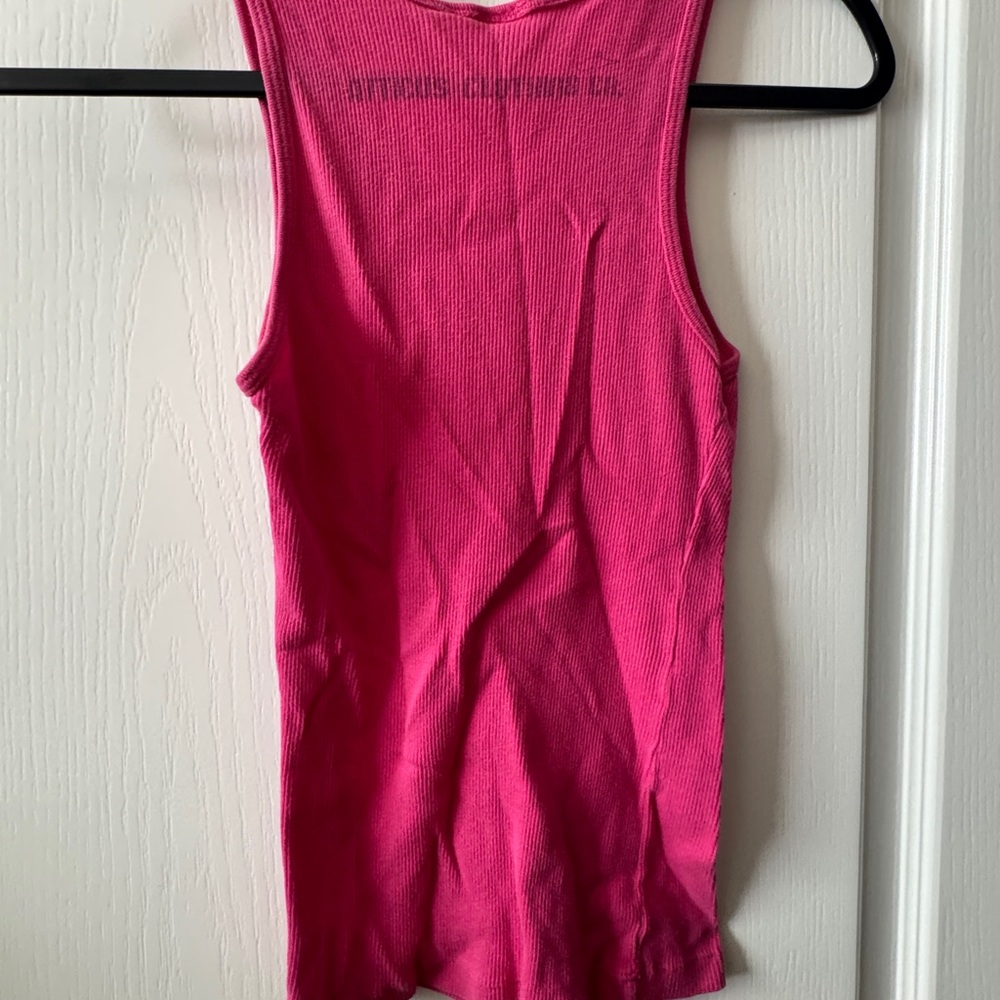 TANK TOP WOMENS Atticus Blink 182 Vibrant Pink Graphic Tank Top Microphones XXS - Picture 5 of 6